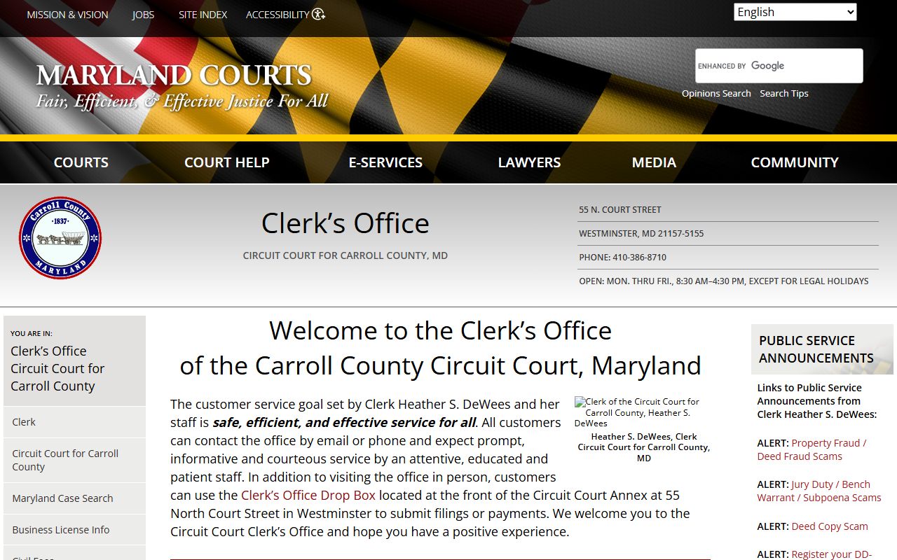 Carroll County Clerk's Office - Carroll County Criminal Records