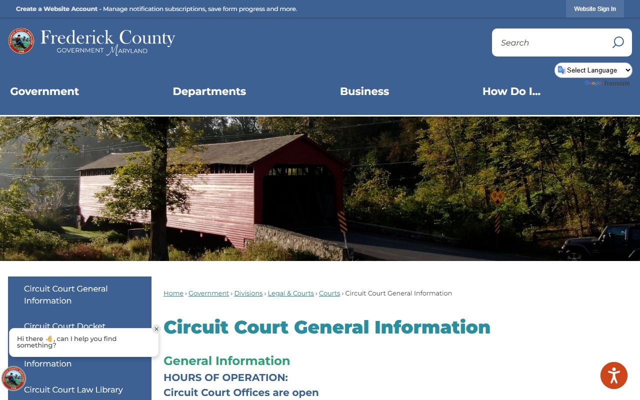 Frederick County Circuit Court Info - Frederick County Criminal Records