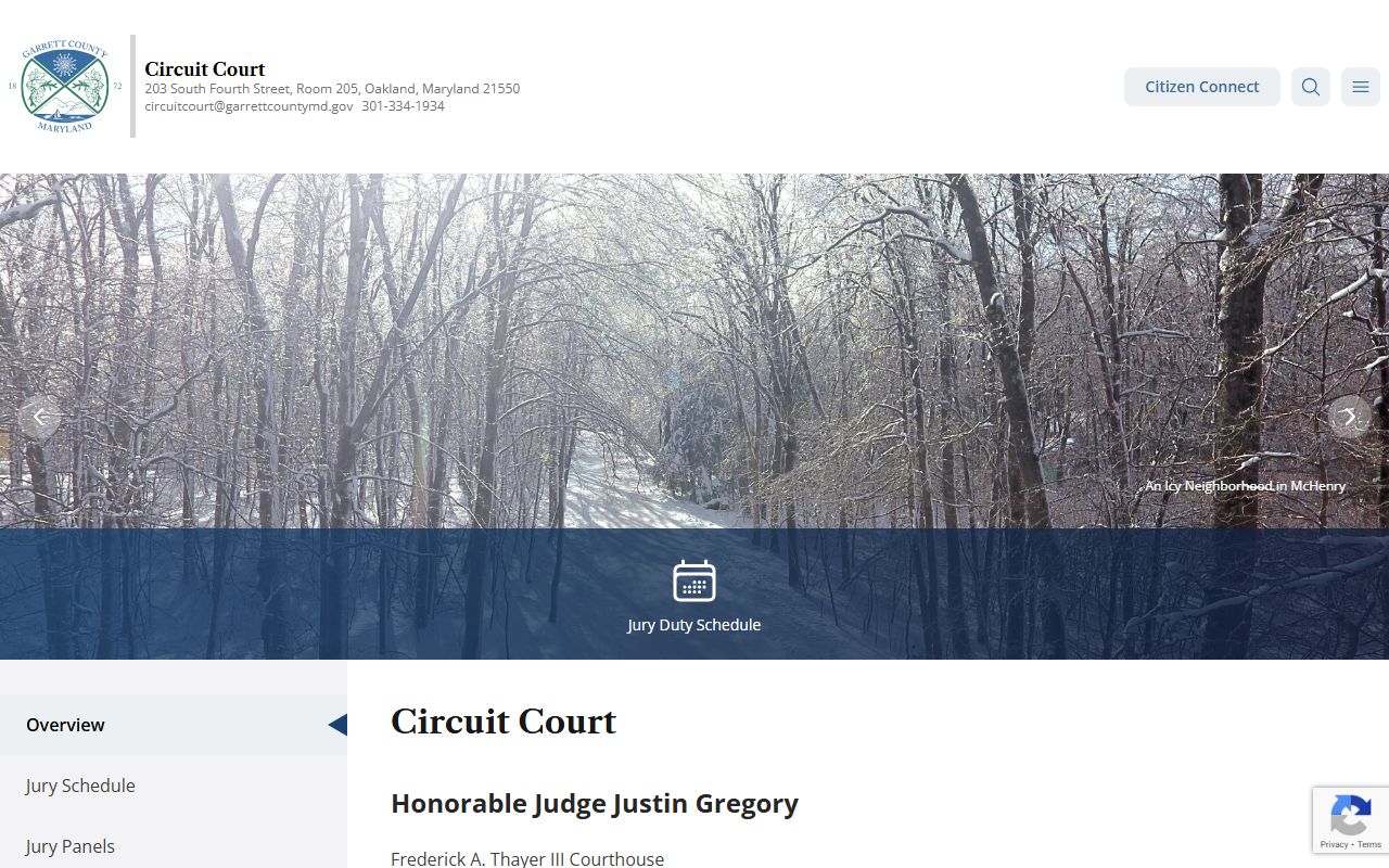 Garrett County Circuit Court criminal records information