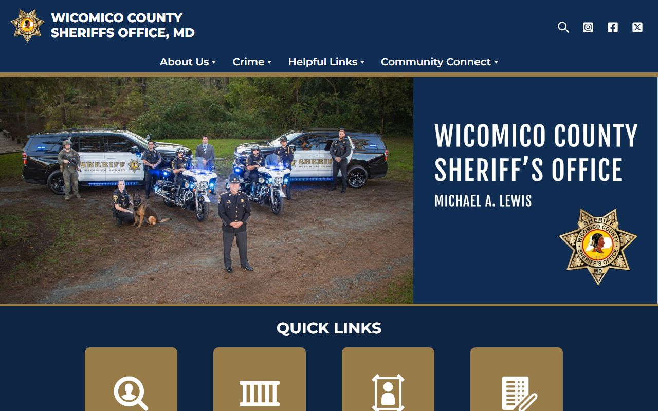Wicomico County Sheriff's Office - Wicomico County Criminal Records